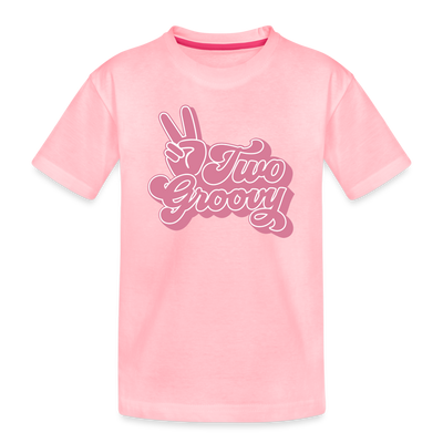 Pink Two Groovy Toddler Tee - pink