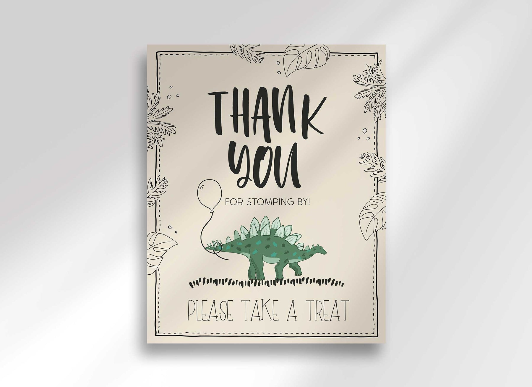 Editable Dinosaur Welcome Sign Printable Dinosaur Poster 