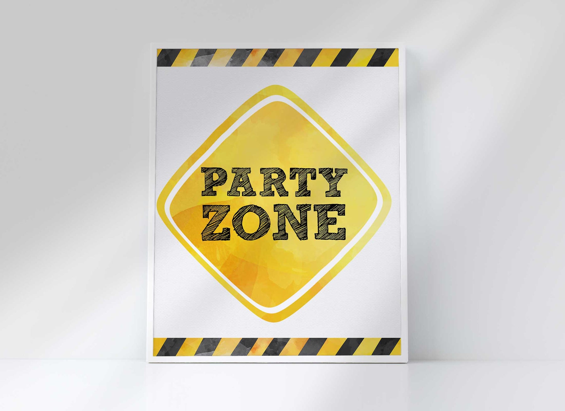 Construction Zone Party Signs