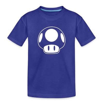 Tiny Mushroom Toddler Tee - royal blue