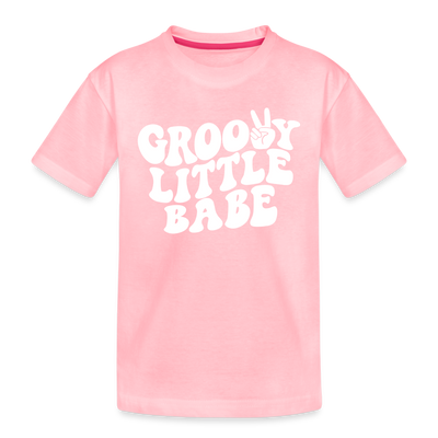 Groovy Little Babe Toddler Tee - pink